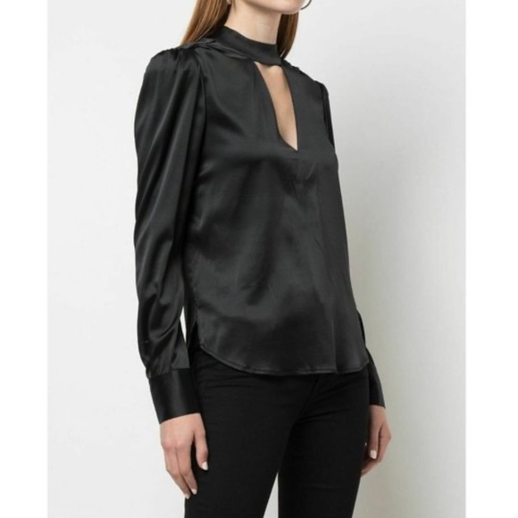 Veronica Beard Wade Tie Neck Silk Top - Picture 6 of 7